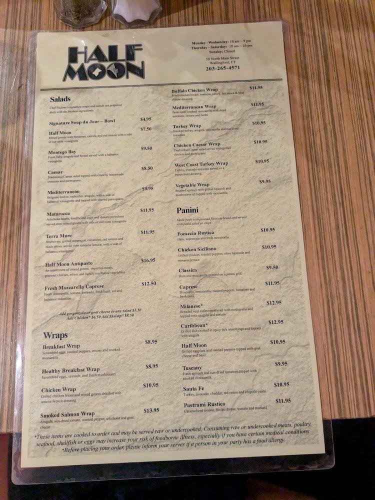 Half Moon Coffee & Grille Cafe Menu image 4